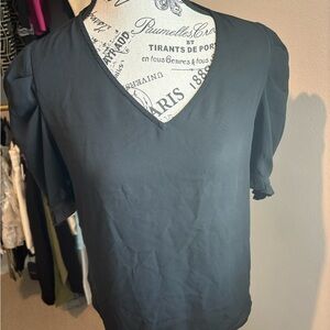 Worthington Black V-Neck Blouse